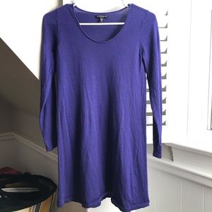 Eileen Fisher violet merino wool sweater tunic size PP